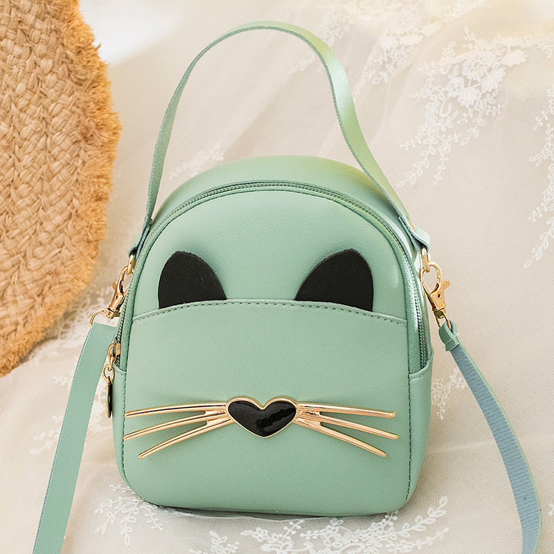Wholesale Cute Cat PU Mini Backpack
